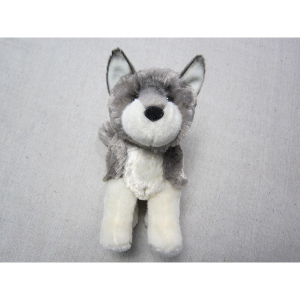 Douglas Cuddle Toys Ashes the Wolf Gray Plush 8" #4036 Stuffed Animal Toy NWT
